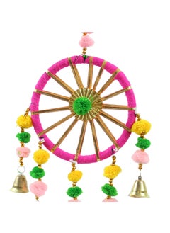 BARBET BARBET Gota Patti Bangle Bells Decorative Wall Latkan Toran for Main Door Entrance Ganpati Navratri Door Hangings for Home Decoration Diwali Decoration Items for Home Decor Pack of 6  - Image 4