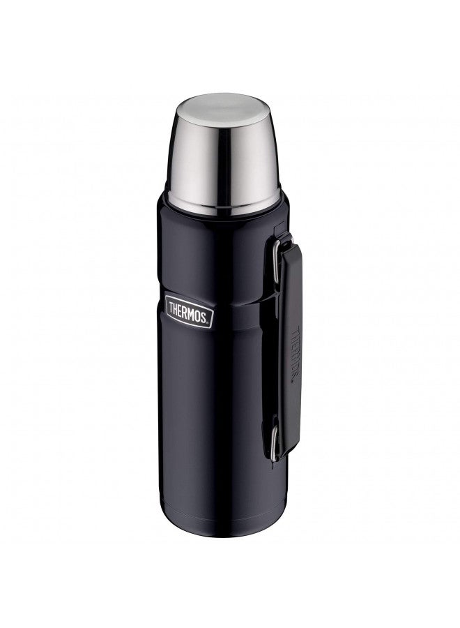 Thermos Stainless King Flask, Midnight Blue, 1.2 L
