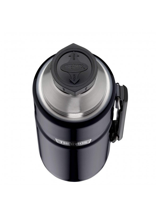 Thermos Stainless King Flask, Midnight Blue, 1.2 L