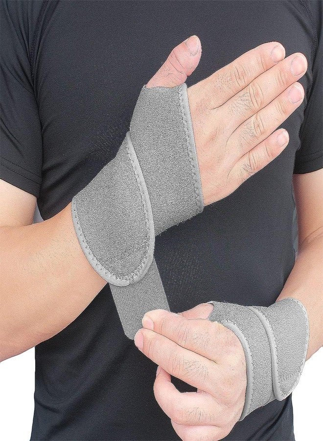 Dr Helix Wrist Support Belt for Right Hand | Ergonomic Wrist Brace with Adjustable Strap for Joint Stability, Pain Relief and Long Duration Comfortable Wear (Grey) - Image 5