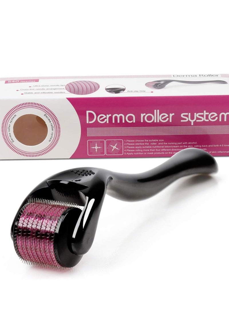 Derma Roller - Roller 0.5 Microneedle for Face Body Skin Regeneration Facial Dermarolling for Beard Hair Regrowth 0.5mm Micro Needling for Wrinkle Stretch Marks Scar Cellulite Women Men - Image 1