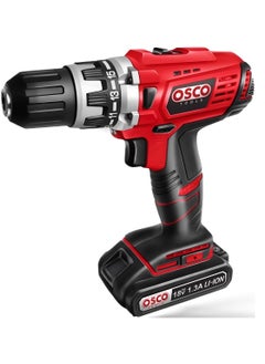 OSCO-TOOLS Osco Drill 18V Lithium Battery 13mm - 1 Battery Drill Concrete, Metal, Wood, Screwdriver -40004sp  - Image 1