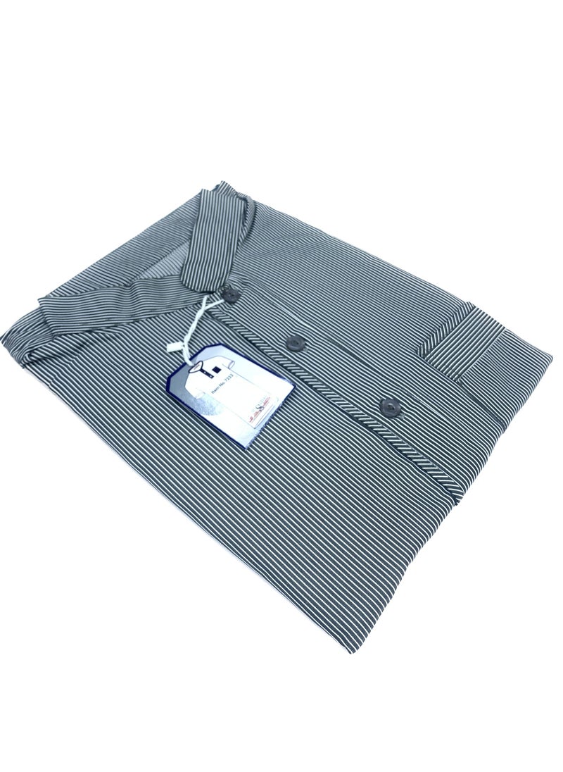 Sadaf - Kuwaiti Short Sleeve Thobe (Width 26) - Image 1