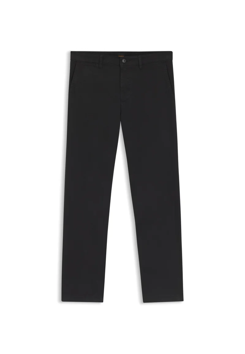 BOSS Black Regular-fit trousers in stretch-cotton satin for Men | Best Price UAE