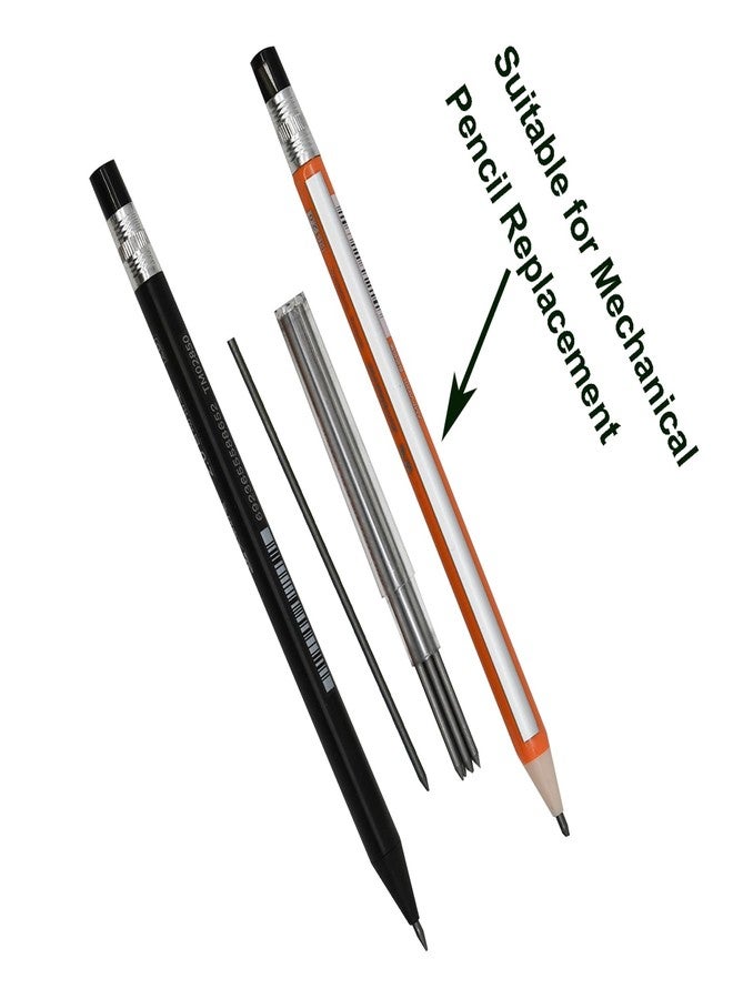 Maydahui 100 Pieces HB Lead Refills 2.0 mm Smooth Mechanical Pencil Refills Break Resistant Bold Thickness Graphite 20 Leads Per Tube for Drawing Project Painting Compasses Core - Image 3