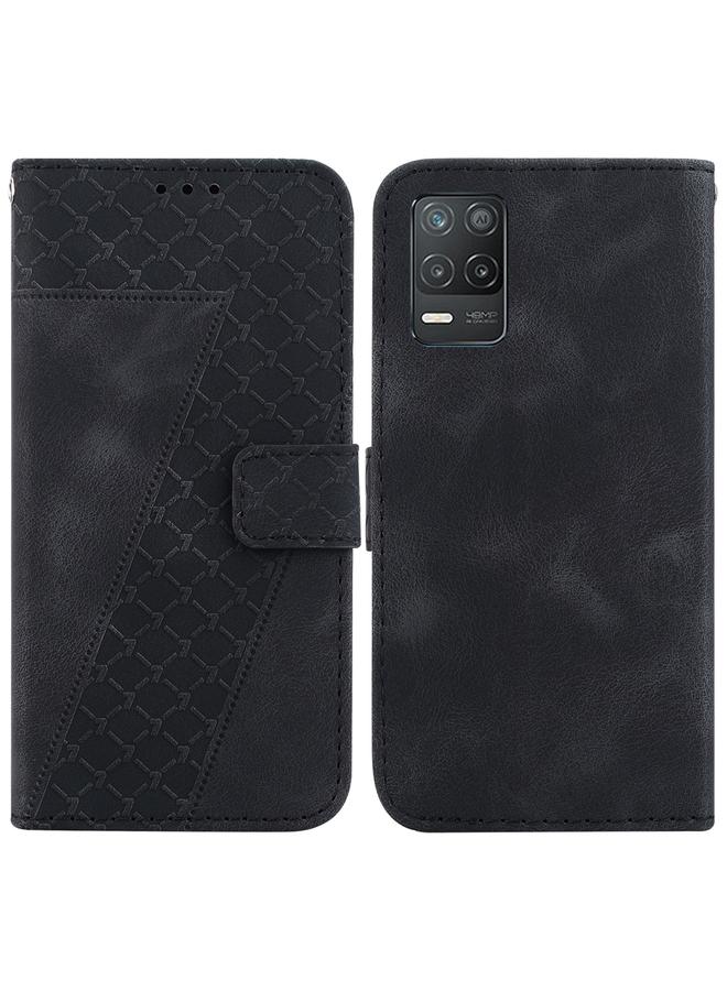 S-TOP Case For Realme 8 5G Global / V13 5G / Q3 5G Seven-shaped Embossed Leather Phone Case - Image 1