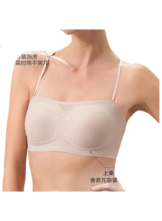 AIMER Women'S Wireless Backless Vest-Style Beauty Back Tube Top With Removable Shoulder Straps For Formal Dress Camisole Innerwear Swear Face Am179411 Black 170 - Image 2