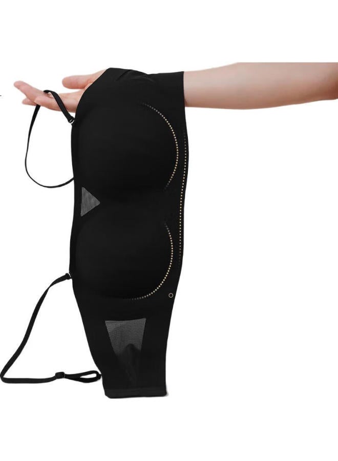 AIMER Women'S Wireless Backless Vest-Style Beauty Back Tube Top With Removable Shoulder Straps For Formal Dress Camisole Innerwear Swear Face Am179411 Black 170 - Image 1