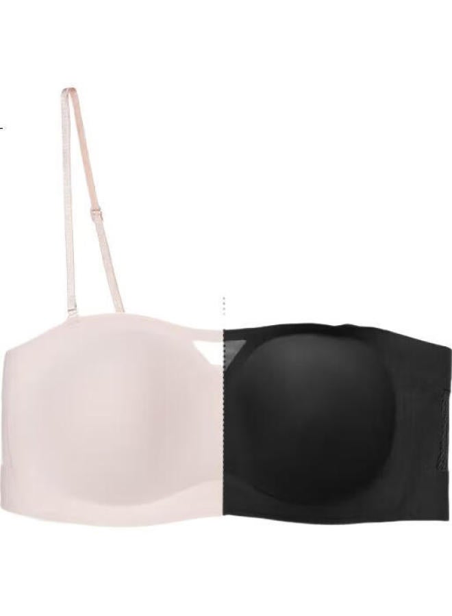 AIMER Women'S Wireless Backless Vest-Style Beauty Back Tube Top With Removable Shoulder Straps For Formal Dress Camisole Innerwear Swear Face Am179411 Black 170 - Image 3