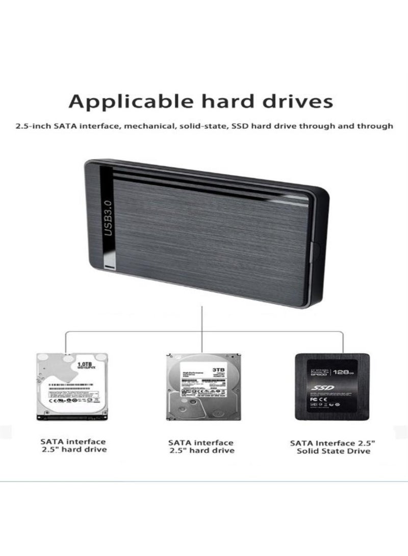 Chabeia 2.5-inch HDD Enclosure SATA to USB 3.0 External Mobile Hard Drive Case For Laptops PC 5Gbps Speed Enclosure SSD HDD Storage Case - Image 3