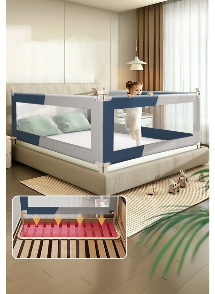 0TO1 TECH Toddler Bed Rails for Crib, Adjustable Height Children's Bed Guardrails, Suitable for Full-Size Beds (1.8M) - Image 1