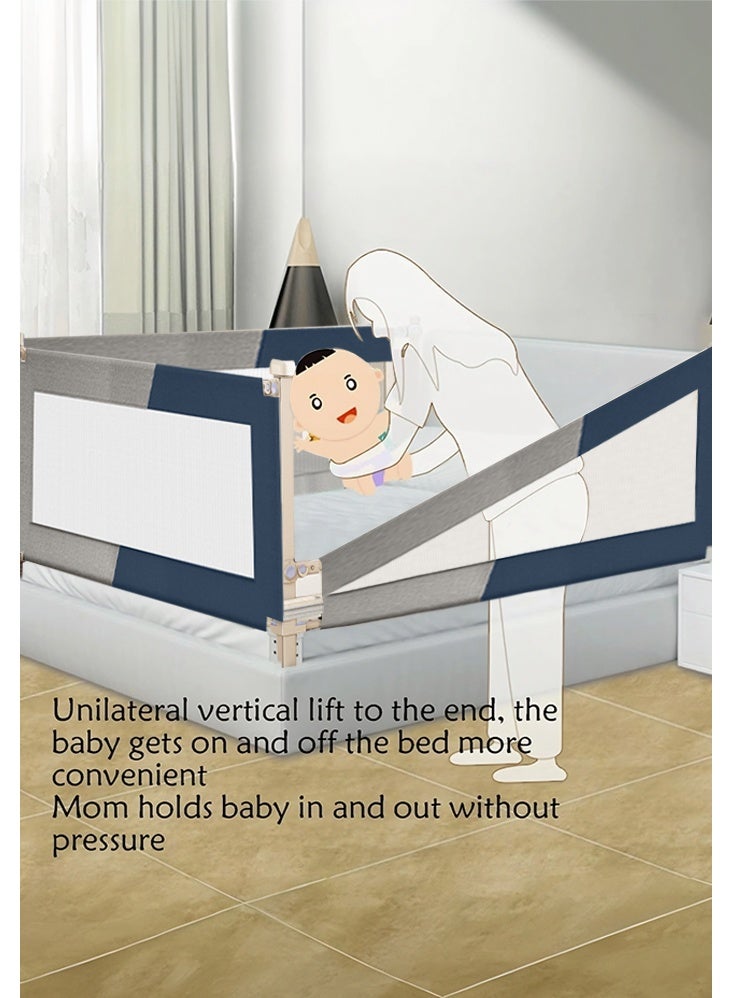 0TO1 TECH Toddler Bed Rails for Crib, Adjustable Height Children's Bed Guardrails, Suitable for Full-Size Beds (1.8M) - Image 3