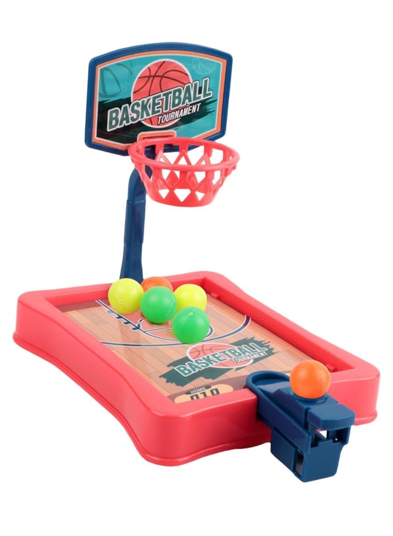 Mini Fingertip Basketball Hoop Set - Exciting Tabletop Interactive Game for Family Fun  - Image 1
