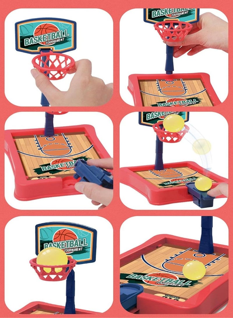 Mini Fingertip Basketball Hoop Set - Exciting Tabletop Interactive Game for Family Fun  - Image 3