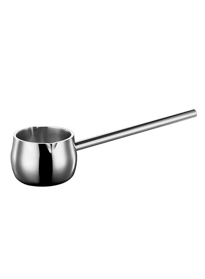 صغير صلصة وعاء SUS316L الفولاذ المقاوم للصدأ وعاء مع صب الزبدة الدفئة وعاء مع مقبض طويل لطبخ المطبخ مطعم (10 أوقية / 300 مل) - Image 1