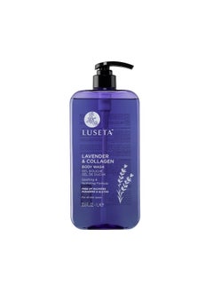 L LUSETA Luseta Lavender & Collagen Body Wash for Women and Men, Moisturizes and Soothes the Skin with Calming Aroma, Enhances Hydration Shower Gel Body Wash, Sulfate & Paraben-Free 33.8oz  - Image 1