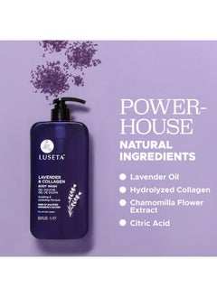 L LUSETA Luseta Lavender & Collagen Body Wash for Women and Men, Moisturizes and Soothes the Skin with Calming Aroma, Enhances Hydration Shower Gel Body Wash, Sulfate & Paraben-Free 33.8oz  - Image 4