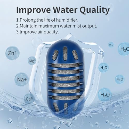 SOMEWAYTOP 12-Pack Demineralization Cartridge for Humidifier Compatible with HoMedics Total-Comfort Ultrasonic Humidifier Demineralizer Tablets Filter Replacement for Water Decalcification, Remove Odor - Image 4