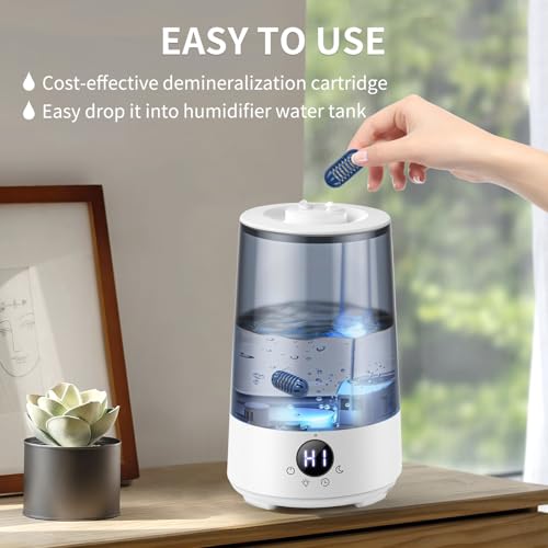 SOMEWAYTOP 12-Pack Demineralization Cartridge for Humidifier Compatible with HoMedics Total-Comfort Ultrasonic Humidifier Demineralizer Tablets Filter Replacement for Water Decalcification, Remove Odor - Image 5