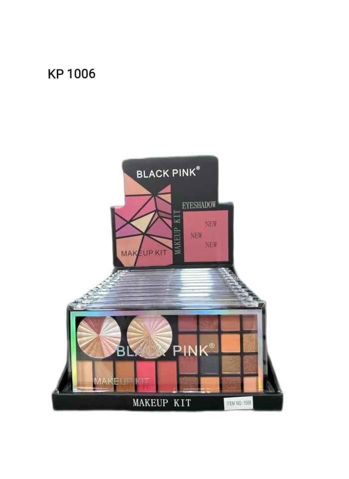 Black Pink - 3*1 Eyeshadow Palette + Blusher + Highlighter From Black Baik - Image 1