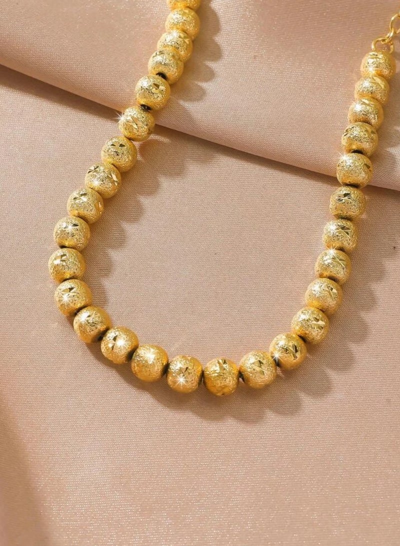 غولدماكس اسوارة نسائية أنيقة شبيهة الذهب مطلية عيار 21 - Image 2