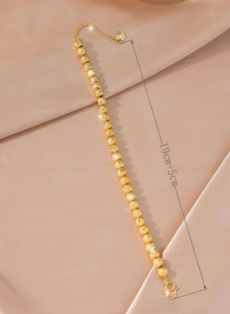 غولدماكس اسوارة نسائية أنيقة شبيهة الذهب مطلية عيار 21 - Image 3