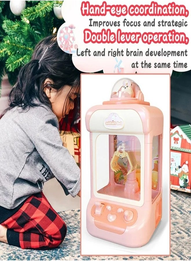 fashionhome Cute Rabbit Vending Machine Candy Grabber Machine Mini Claw Machine Prize Dispenser Toy for Girls Boys Children 19x17.5x30.5 cm  - Image 3