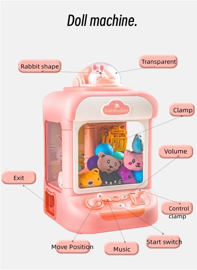fashionhome Cute Rabbit Vending Machine Candy Grabber Machine Mini Claw Machine Prize Dispenser Toy for Girls Boys Children 19x17.5x30.5 cm  - Image 5