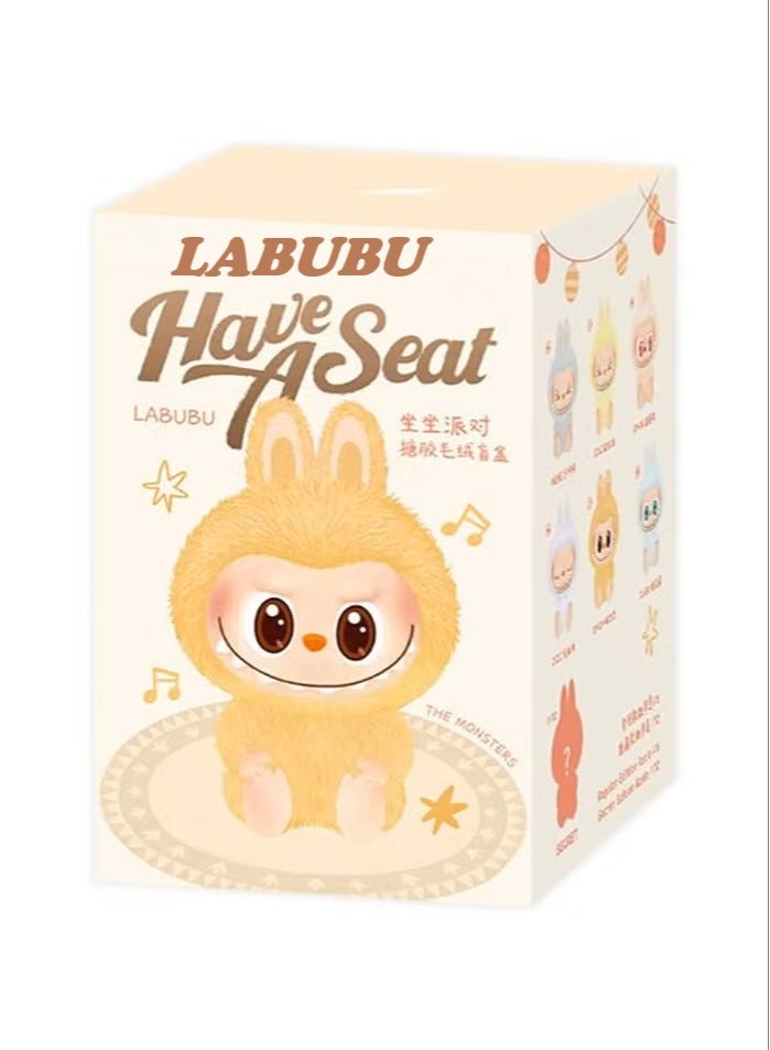 LABUBU Labubu Keychain Collectible Toy Art 17cm Fun Plush Vinyl – Assorted (3PC only) China version  - Image 1