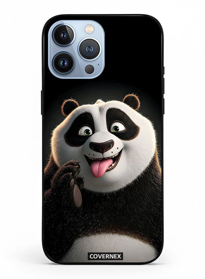 Covernex Apple iPhone 13 Pro Max Protective Case Cover Printed Featuring Kung Fu PAnda Playful Expression - Image 2