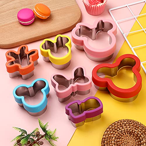 Magigift Multicolor 7-Piece Cookie Cutter Set - Head, Bow, Shoes, Gloves Shapes - Stainless Steel, Dishwasher Safe - Image 3