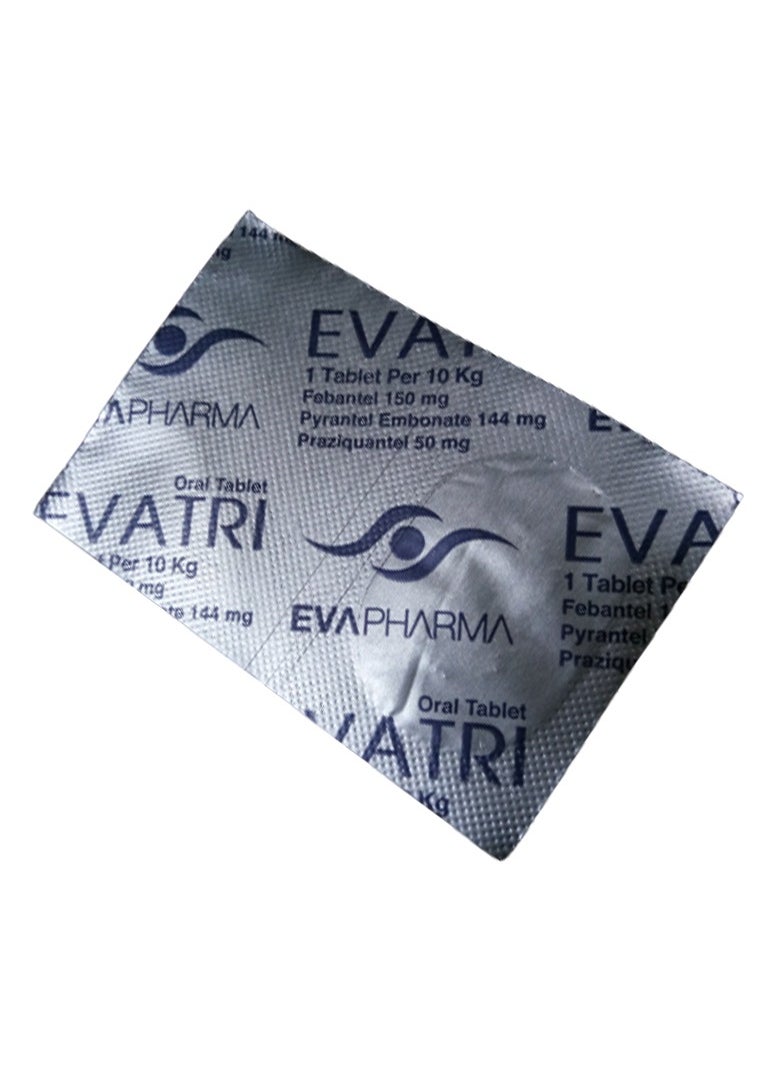 Evatri - EVATRI Deworming Tablet for Dogs | Broad-Spectrum Treatment for Roundworms, Hookworms & Tapeworms Safe for All Dog Sizes & Ages (12 Chewable Tablets) - Image 1