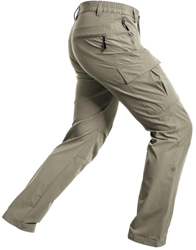 Wespornow Men's-Hiking-Pants Lightweight Water Resistant Quick Dry Outdoor Pants for Fishing Travel Camping (Sage Green, 32W x 30L) - Image 1