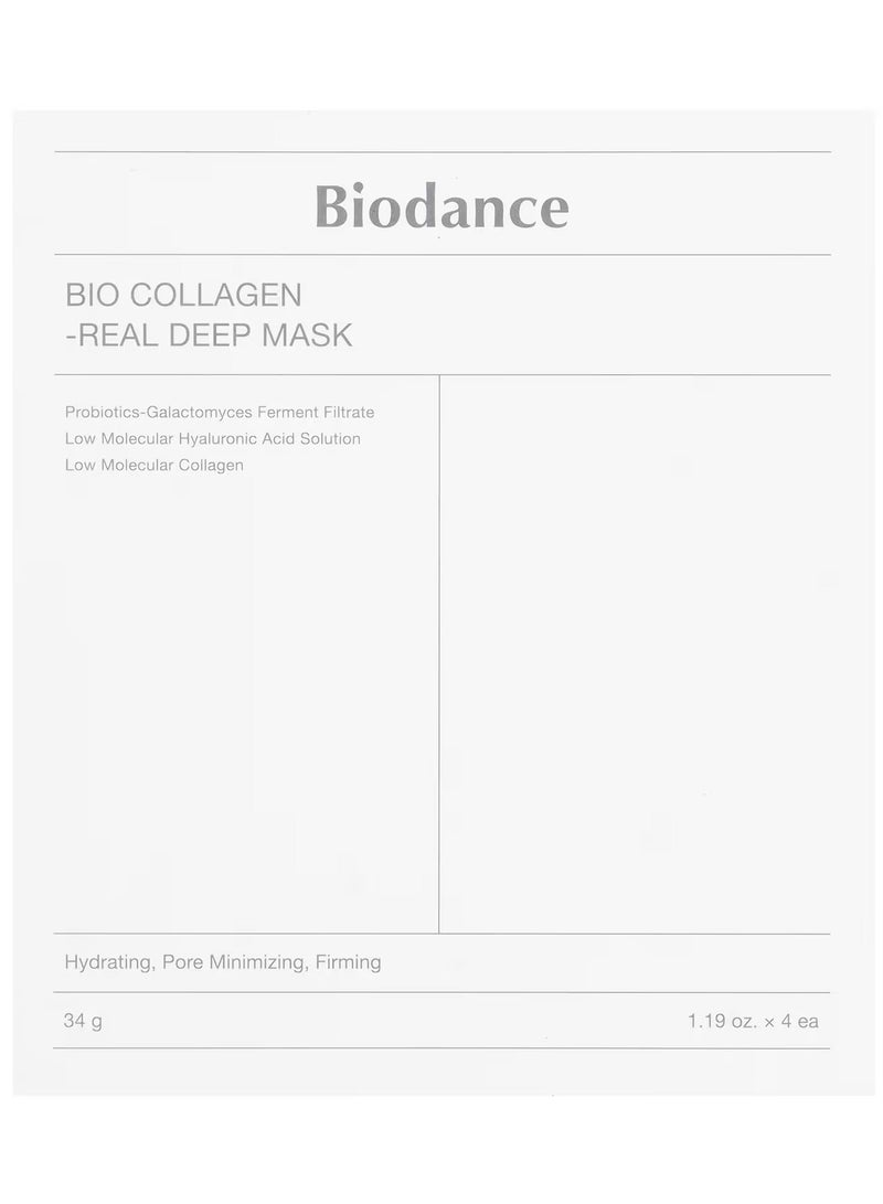 Biodance, Bio Collagen-Real Deep Beauty Mask, 4 Sheets, 1.19 oz (34 g) Each - Image 2