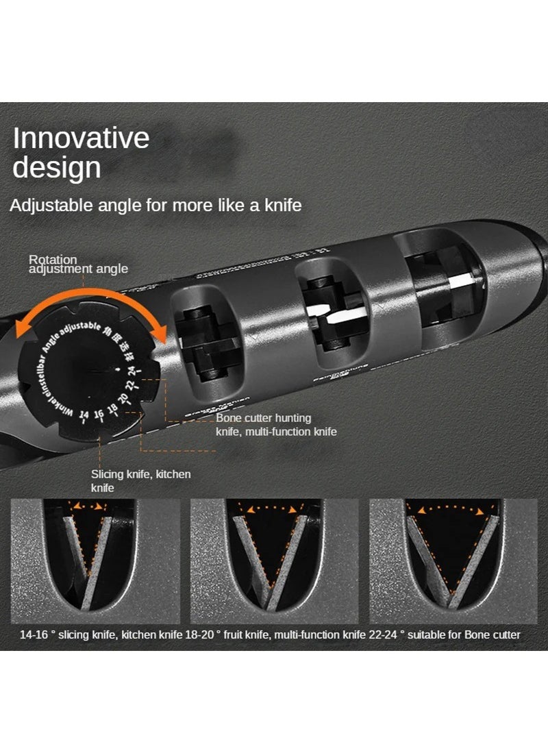 Generic - Knife Sharpener 5 in 1 Adjustable Angle Kitchen Grinding Machine Professional Knife Scissors Sharpening Tools Home Kitchen Knife - Image 1