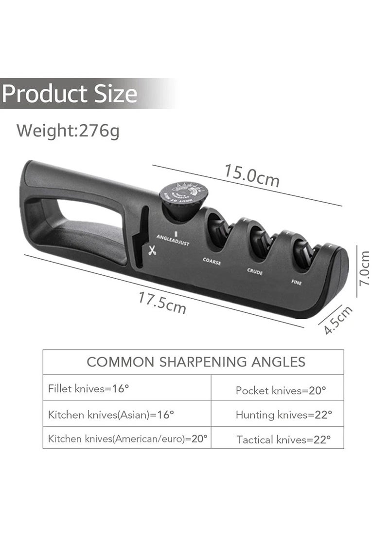 Generic - Knife Sharpener 5 in 1 Adjustable Angle Kitchen Grinding Machine Professional Knife Scissors Sharpening Tools Home Kitchen Knife - Image 1