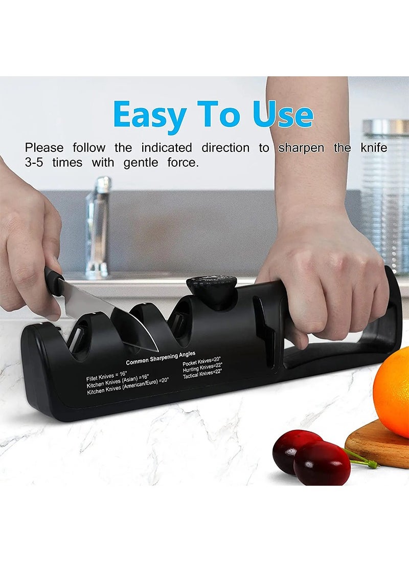 Generic - Knife Sharpener 5 in 1 Adjustable Angle Kitchen Grinding Machine Professional Knife Scissors Sharpening Tools Home Kitchen Knife - Image 1