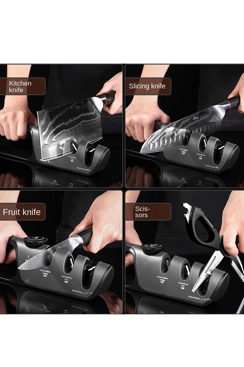 Knife Sharpener 5 in 1 Adjustable Angle Kitchen Grinding Machine Professional Knife Scissors Sharpening Tools Home Kitchen Knife  - Image 4