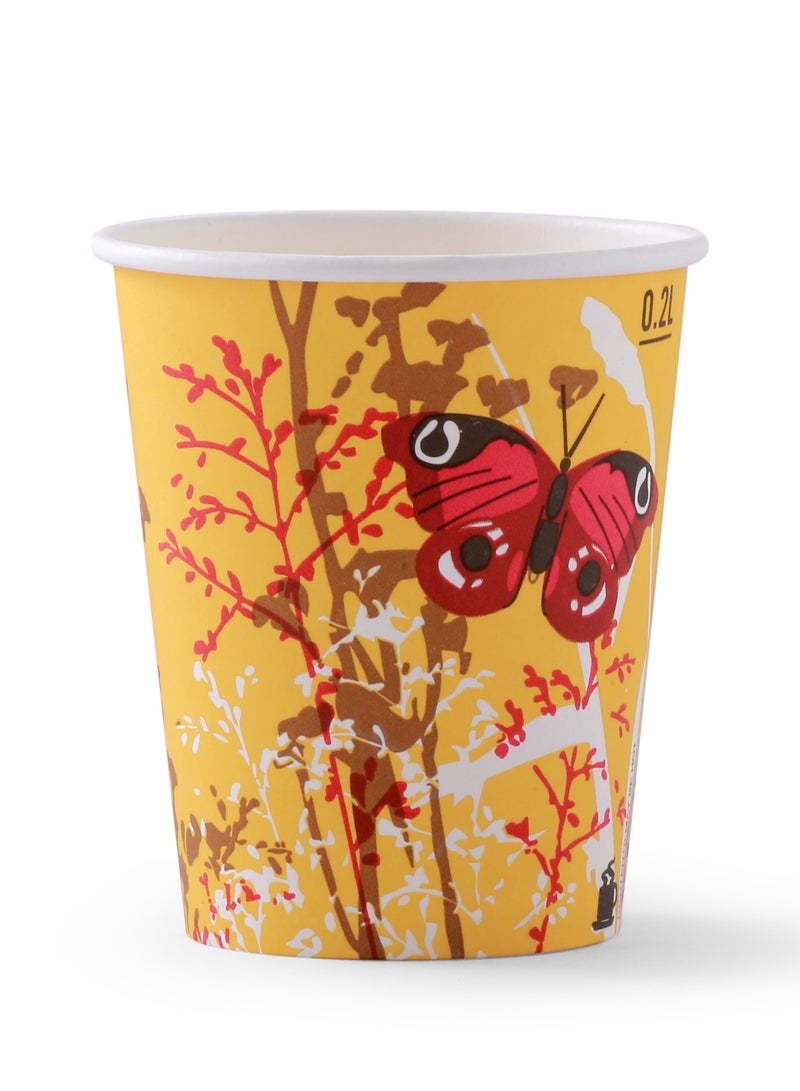 IDEAL PACK PAPER CUP 8 OZ DISPOSABLE CUP PACK OF 50 PCS - Image 1