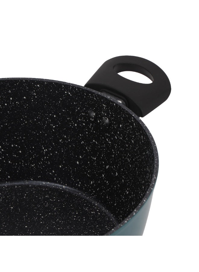 رويال فورد Royalford 3-Piece Non-Stick Cookware Set with Granite Coating RF12954 Aluminium Alloy Includes Casserole with Lid, Fry Pan with Bakelite Handles - Image 3