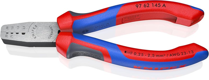KNIPEX Crimping Pliers for Wire Ferrules - 16.5 cm, Multicolor Handles - Image 2