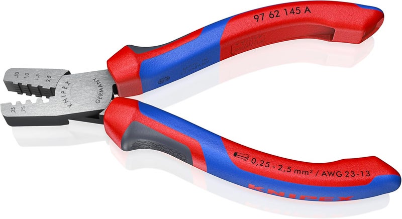 KNIPEX Crimping Pliers for Wire Ferrules - 16.5 cm, Multicolor Handles - Image 3