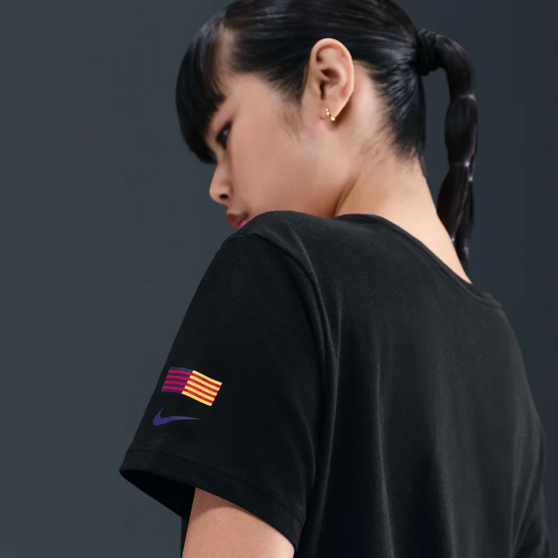 Nike Black Women's FC Barcelona Crest T-Shirt for Women | Best Price UAE