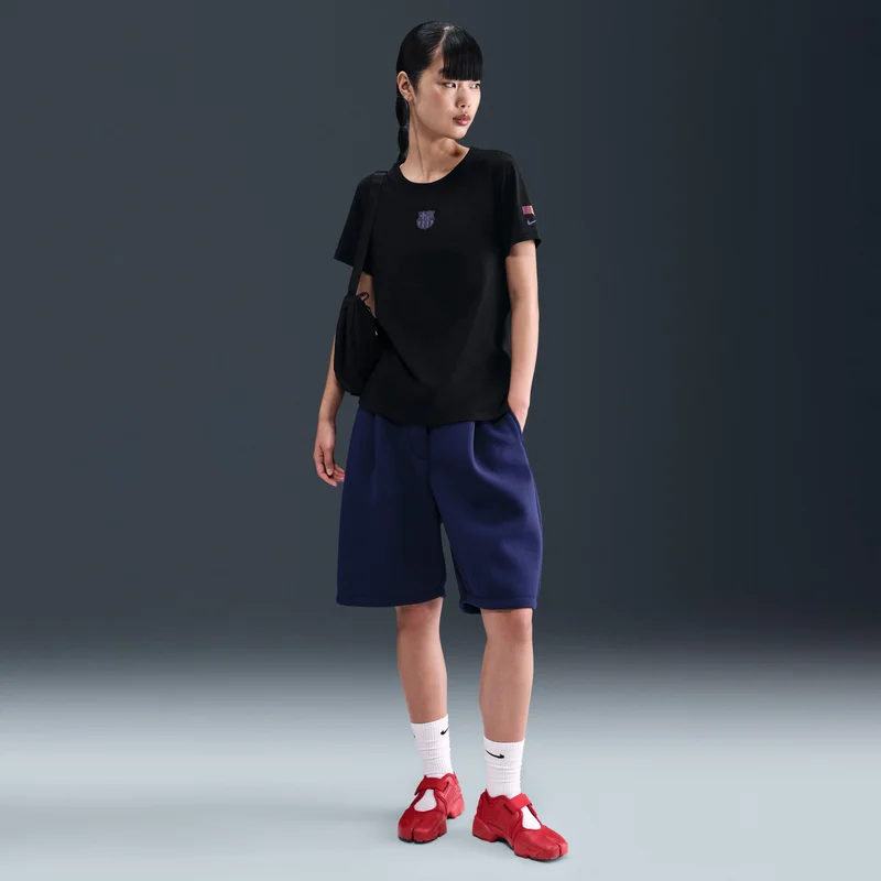 Nike Black Women's FC Barcelona Crest T-Shirt for Women | Best Price UAE