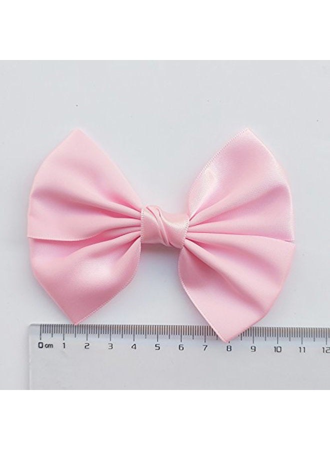Chenkou Craft Mix Bulk 50pcs Ribbon Flowers Bows Craft Wedding Ornament Appliques A0241 - Image 4
