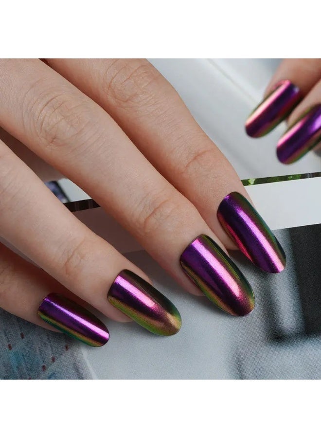 Semi-Cured Gel Nail Wraps – Salon Quality Manicure – Easy Apply & Remove – 20 Strips + File + Wooden Stick - Image 1