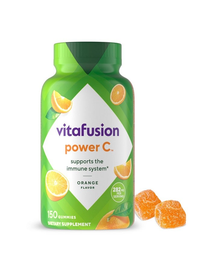 Vitafusion Power C Vitamin C Gummies for Immune Support, Orange Flavored, 282 mg Vitamin C, America’s Number 1 Gummy Vitamin Brand, 50 Day Supply, 150 Count - Image 1