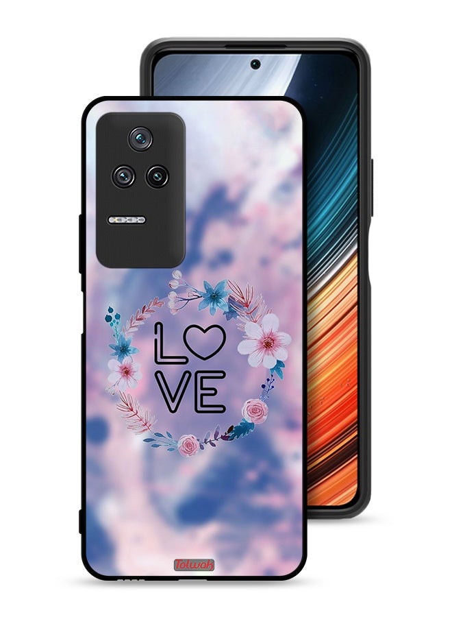 Tolwak Xiaomi Redmi K50 Pro Protective Case Cover Love In Flowers Ring Art - Image 1