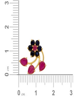 Malabar Gold and Diamonds 22 Carat 916 Purity Precia Gemstone Earrings PGNFNC224ER1Y  - Image 4