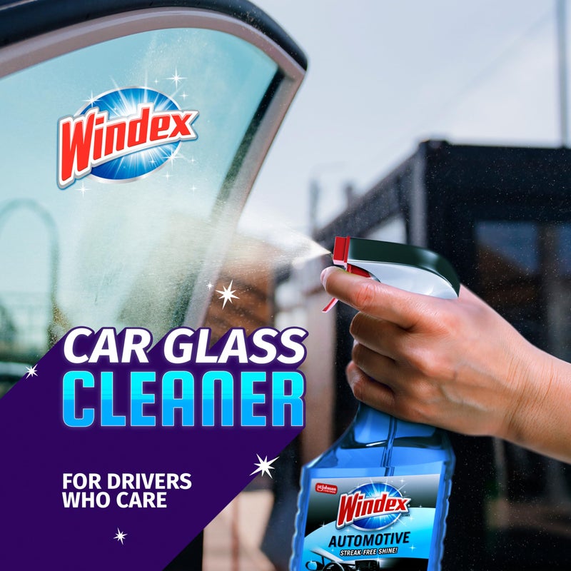 Windex Automotive Car Window and Glass Cleaner, Streak-Free Shine for Car Glass Exteriors, Tinted Windows, and Interior Electronics, 23 fl oz - Image 2
